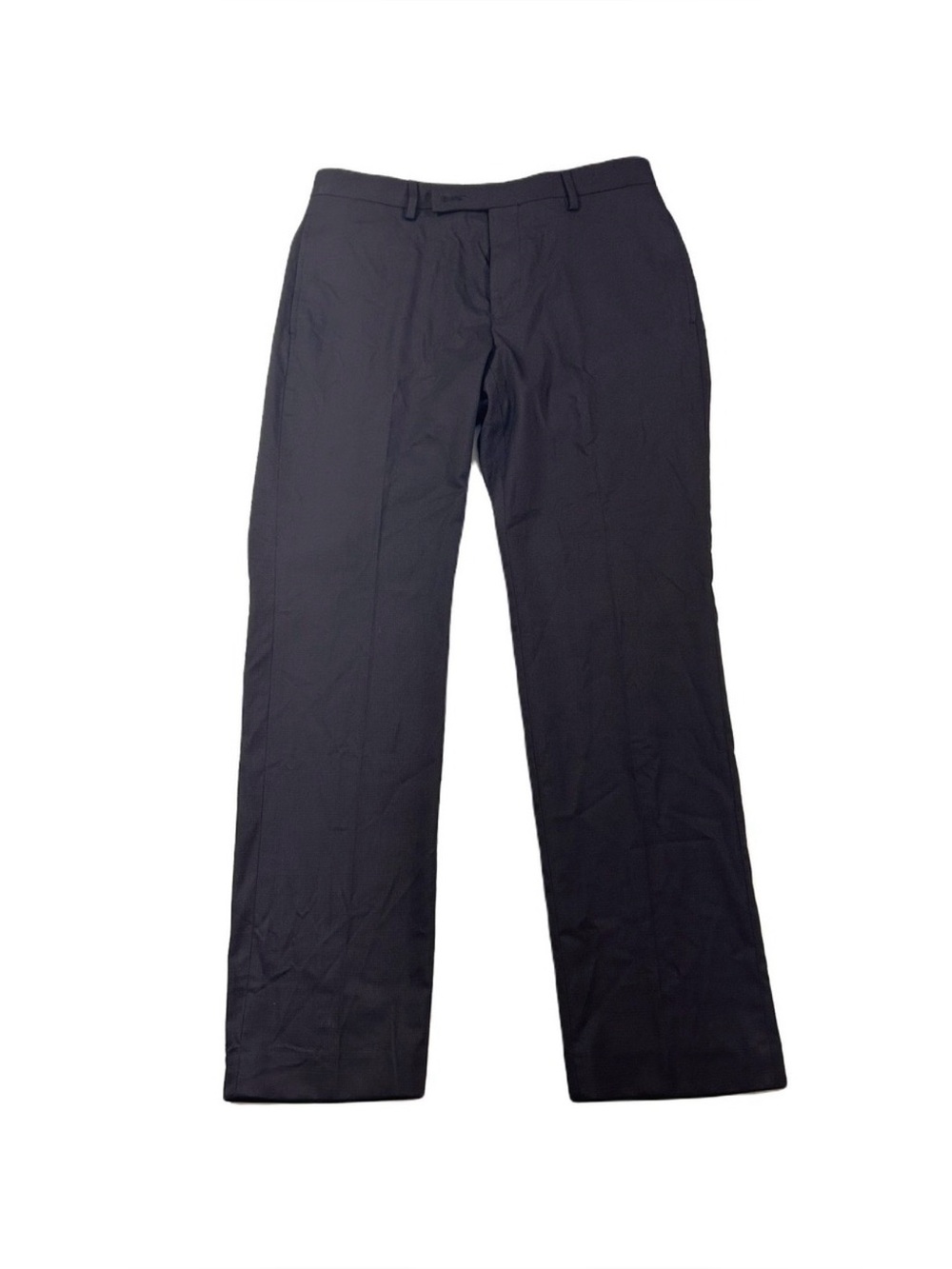 Calvin Klein Performance Dress Pants Mens 34x30 Wine Black Mini Check Slim NEW